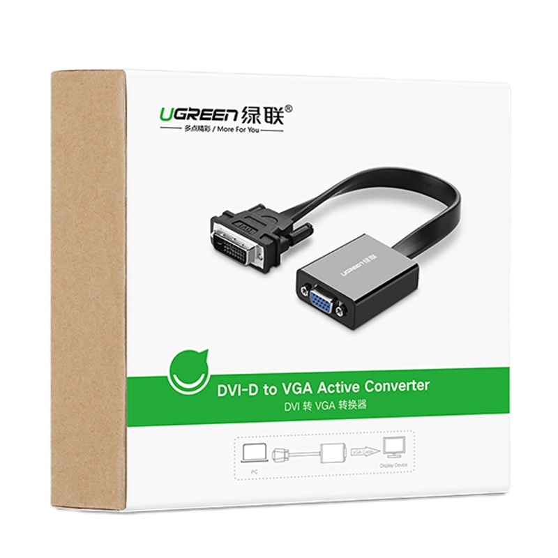 绿联40259 DVI24+1转VGA转换线(公对母)