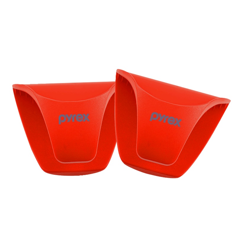 康宁(VISIONS)家用硅胶食品级防烫厨房耐高温餐具手夹 硅胶防烫手夹新款玻璃汤锅晶钻锅专用配件 两只 新款