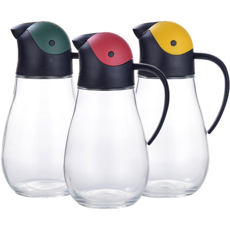 乐扣乐扣玻璃油壶 酱油瓶醋瓶装香油瓶家用油罐调味罐瓶 家用 厨房OZ