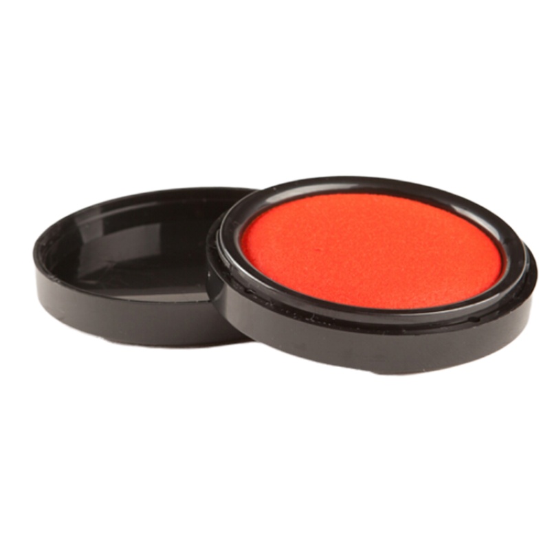 晨光(M&G) AYZ97524 文具红色中号财务专用快干印台 圆形快干印泥印台 单个装