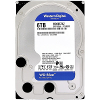 西部数据(WD)蓝盘 6TB SATA6Gb/s 5400转256MB 台式机械硬盘(WD60EZAZ)