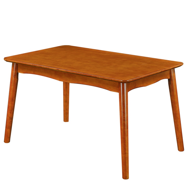 HiBoss实木餐桌现代简约小户型1.2米经济型饭桌长方形餐桌