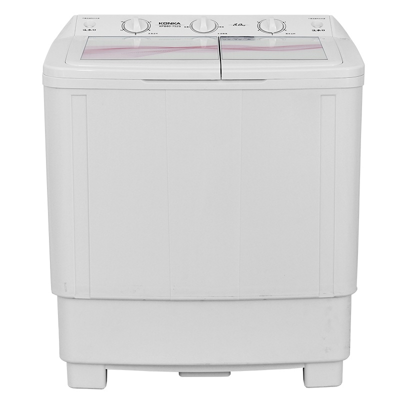 康佳(KONKA)8公斤 半自动波轮洗衣机 大容量双桶双缸衣物一桶洗 脱水甩干机 XPB80-752S-DS