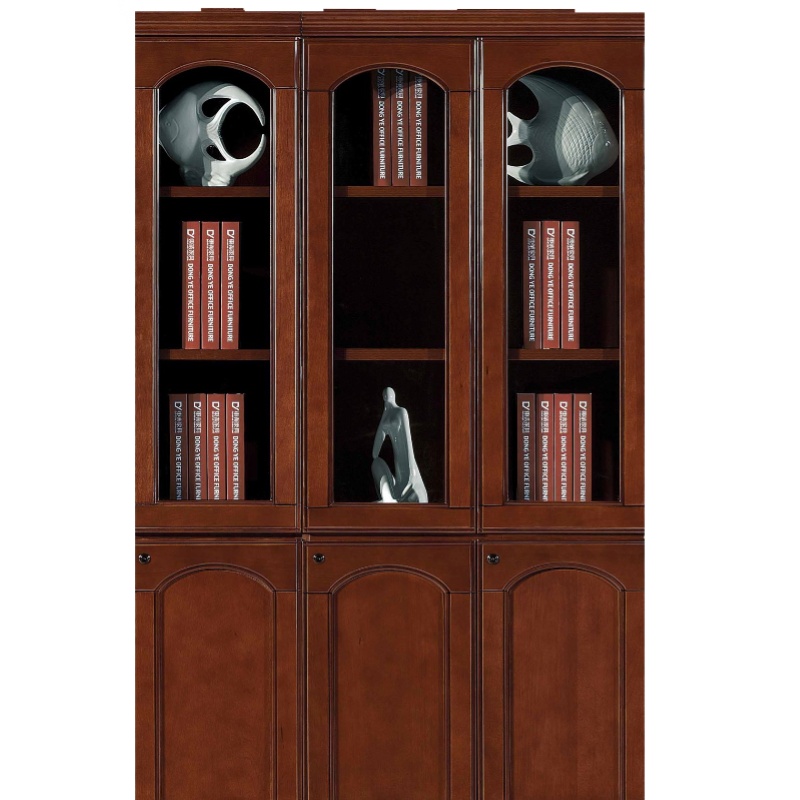 办公文件柜木质油漆书柜贴实木皮组合资料柜办公柜 B-3003