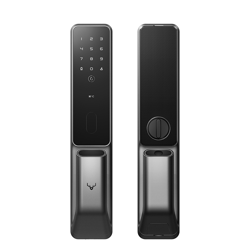 鹿客(loock)智能锁 SV40 深空灰 全自动指静脉推拉智能门锁 家用密码锁非指纹防盗锁 小米米家联动