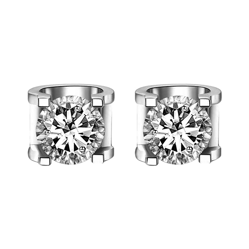 喜钻【30分效果】遇见18K金钻石耳饰优雅大气K金钻石耳钉