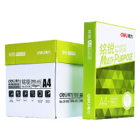 得力复印纸 A4纸打印 铭锐木浆复印纸80g 整箱 5包装