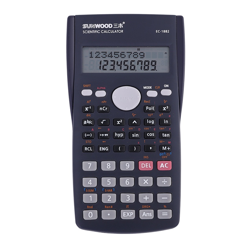 三木函数计算器EC-1882 高中初中学生科学数学考试中考高考计算机
