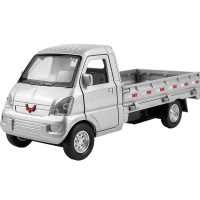 柳州汽车面包车玩具运输载大货车运输卡车合金车模轻卡货车模型 黄色拖车[盒装]