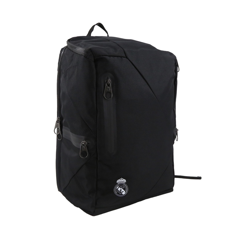 皇家马德里Realmadrid官方正品时尚男女士多功能大容量手提运动户外健身训练商旅行电脑双肩挎书包背包黑色