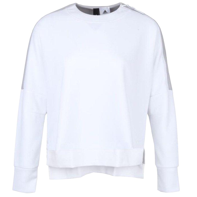 Adidas阿迪达斯女装套头衫春新款纯色百搭圆领透气卫衣BS2360