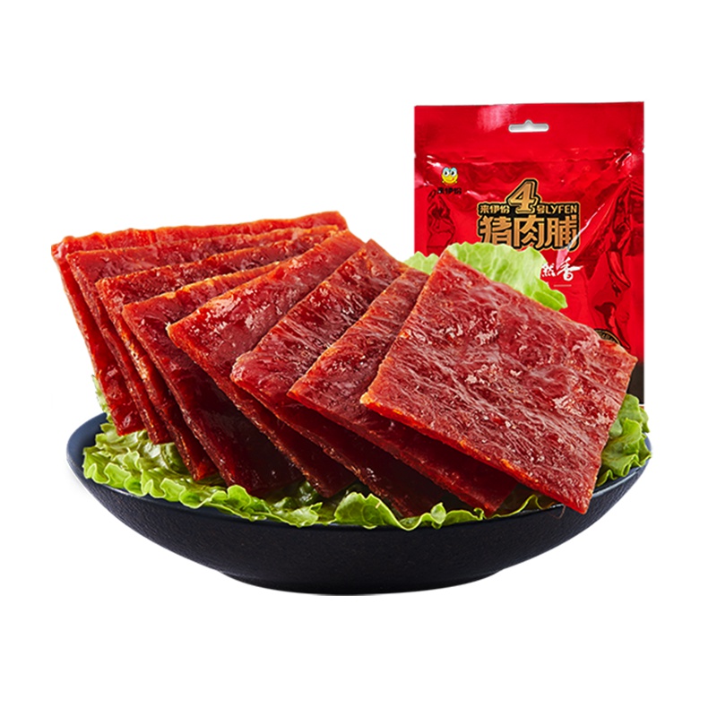 来伊份原味猪肉脯200g零食肉脯肉干猪肉铺靖江即食小吃熟食来一份