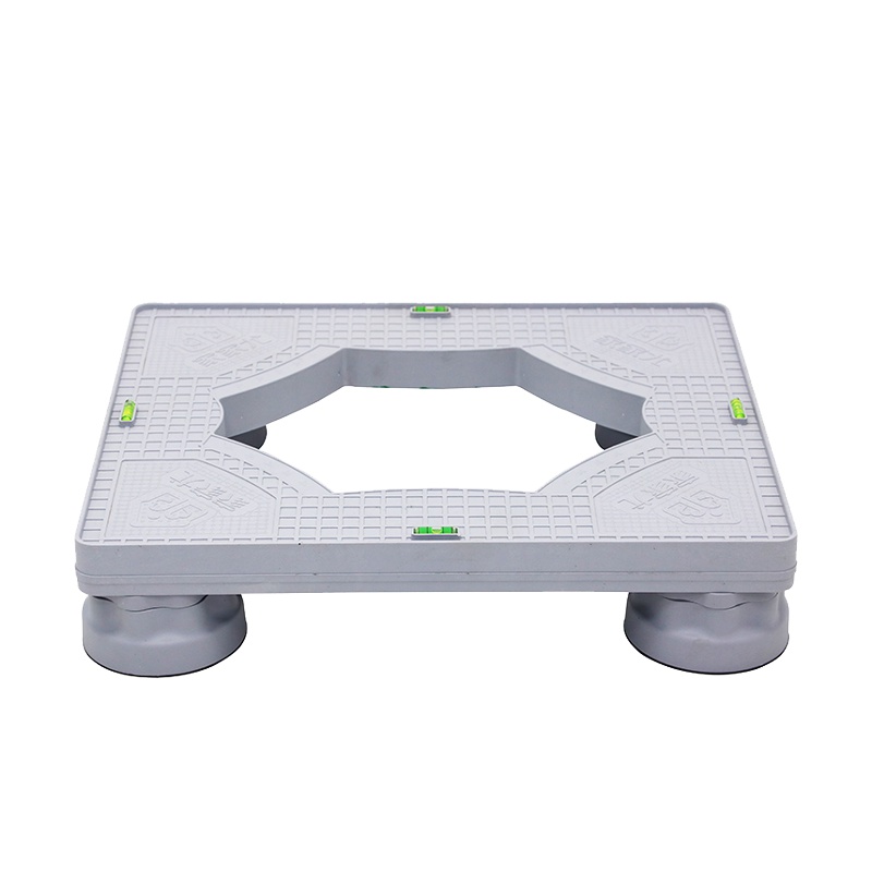 家家尤滚筒洗衣机托架底座垫高防震静音支架(4固定大象脚)jjy-1603一体面板置物架 特种工程pp材质可承重500kg