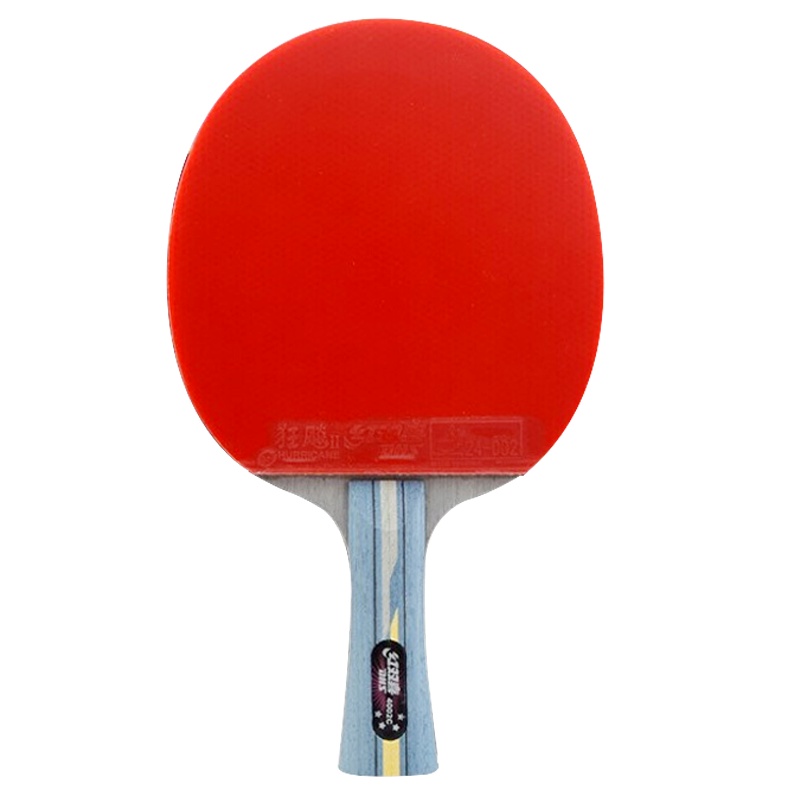 红双喜DHS乒乓球成品拍四星横拍双面反胶碳素底板R4002C反胶弧圈快攻