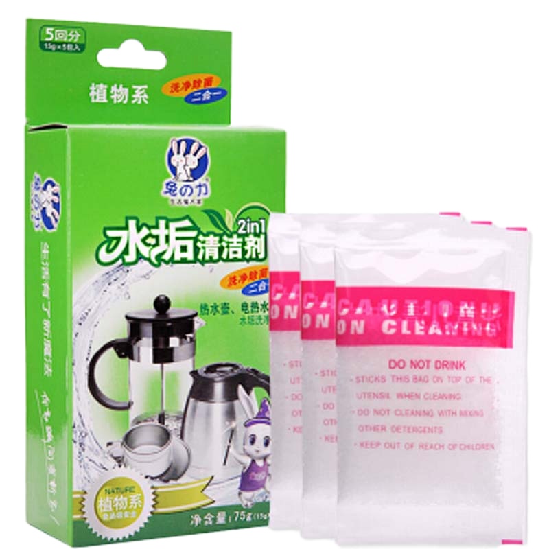 兔之力 水垢清洁剂 强力去垢 15g*5袋*3盒(计价单位:盒)
