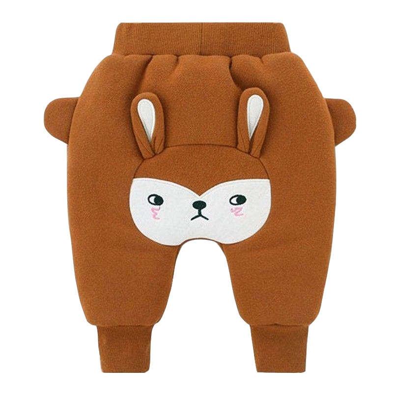 男女宝宝裤子春秋冬季新生儿幼童装外出婴儿衣服大PP加绒长裤 莎丞