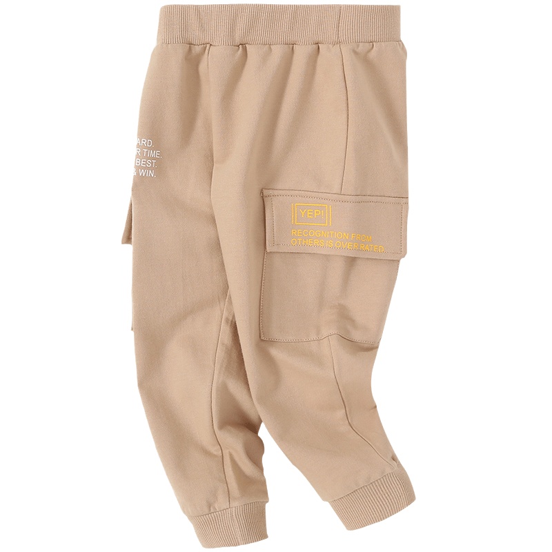 史努比SNOOPY童装男童裤子春秋款儿童运动裤工装裤宝宝外出长裤子