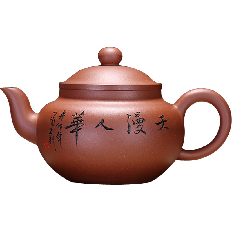 掇只壶 原矿底槽青国工潘小强纯全手工宜兴紫砂壶家用泡茶具300cc