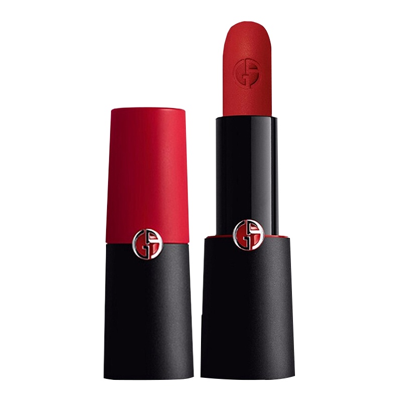 Armani阿玛尼口红挚爱 黑管哑光雾面显色唇膏4g 圣诞节礼物[李佳琦推荐] 403#开运红