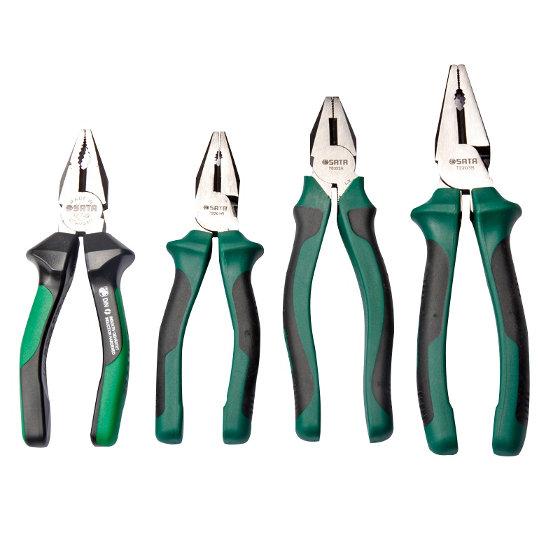 世达SATA工具老虎钳 五金店省力钢丝钳电工钳手钳子家用多功能工业级夹持类工具72202B