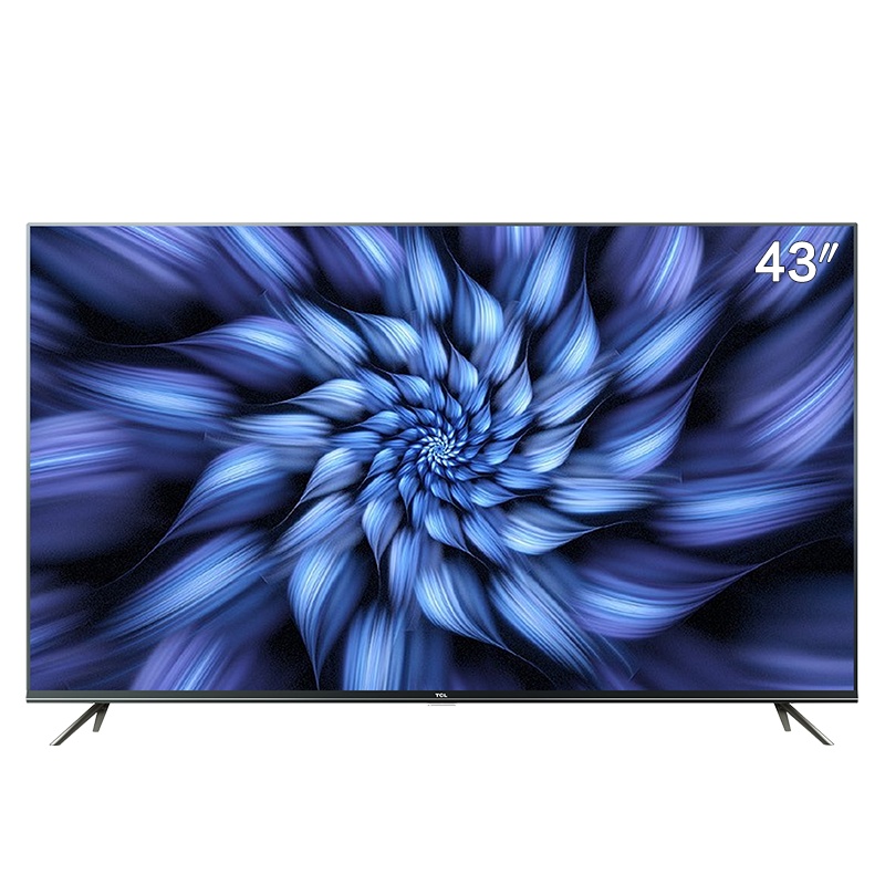 TCL 43V2 43英寸液晶平板电视机 4k超高清 HDR 全面屏 人工智能 30核处理器 语音控制 教育电视