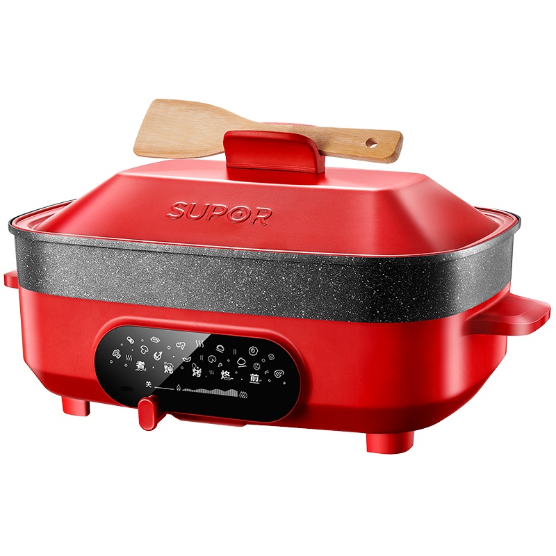 苏泊尔(SUPOR)多用途锅电烧烤锅电火锅家用电蒸锅电饼铛煎烤机85MM加深多功能家用料理锅网红锅JD3424D808