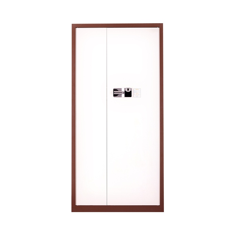 振奥 钢制电子保密柜密码档案柜资料办公柜保密文件铁皮柜 通体咖白套色国保指纹密码锁内二抽