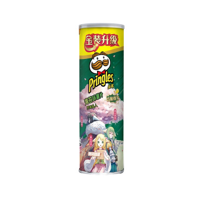 Pringles品客薯片海苔味110g*5罐小吃零食休闲膨化办公网红零食