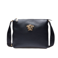 VERSACE 范思哲男式黑色皮革美杜莎LOGO单肩包轻奢品DFB5569DGOV2 D41OH