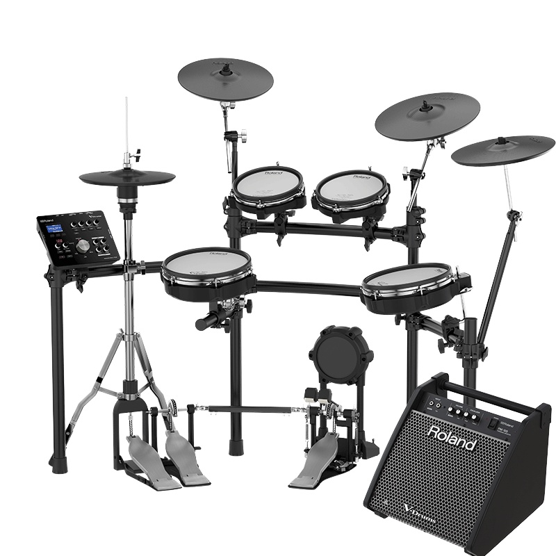 罗兰(Roland)电子鼓TD25KV 五鼓四镲专业演奏电鼓儿童练习演出爵士鼓通用电架子鼓+罗兰电鼓音箱套装