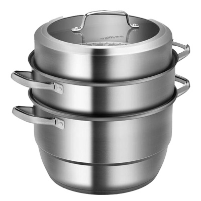 华帝 VATTI 蒸锅30CM大号三层304不锈钢复底蒸锅多功能大容量汤锅带蒸笼电磁炉燃气通用锅Z3002