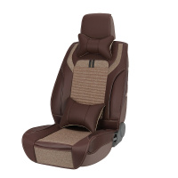 布雷什(BOLISH)五座四季通用汽车坐垫冬季保暖仿亚麻养生全包围汽车座椅垫车内饰品紫枫玲豪华款摩卡棕