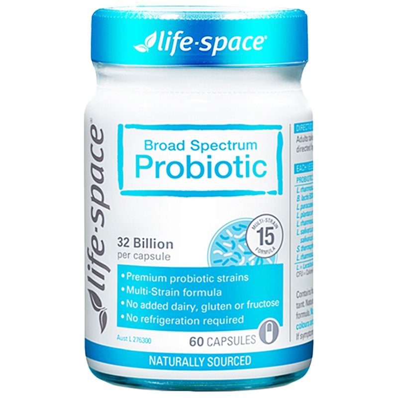 Life Space生命领域成人益生菌罐装60粒/瓶菌株 守护成人肠胃健康 缓解腹胀不消化 富含320亿益生菌 澳洲进口