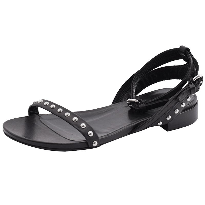 MCQ麦寇/亚历山大麦昆副线/欧美潮牌女士牛皮平跟鞋女士凉鞋