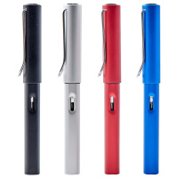 苏宁极物铝杆钢笔 可视窗墨囊上墨器两用钢笔 学生练字办公签字钢笔 学习办公礼品钢笔 EF尖金属钢笔