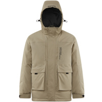 波司登羽绒服男2021年新款工装派克宽松H版型粗犷风短款连帽外套