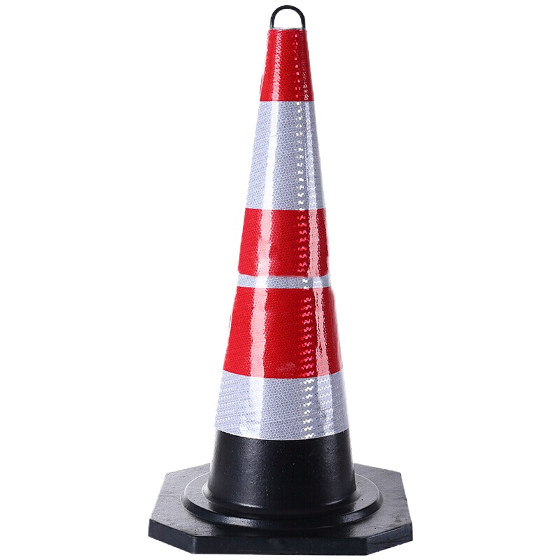 欧伦泰 塑料路锥路障红白反光(禁止通过)70cm LY56412