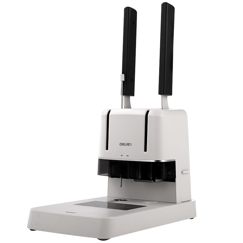 得力(deli)3876A财务装订机铆管装订机热熔胶管凭证装订机手动打孔机小型胶装机器会计凭证装订38mm打孔厚度