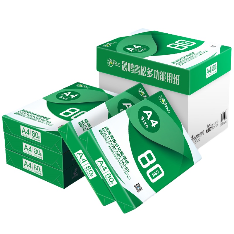 晨鸣青松多功能复印纸 80克A4 500张/包 6包/件