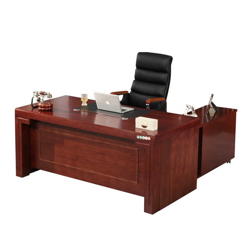 卓澳(ZHUOAO)经理桌老板桌主管桌办公桌油漆实木贴皮大班台
