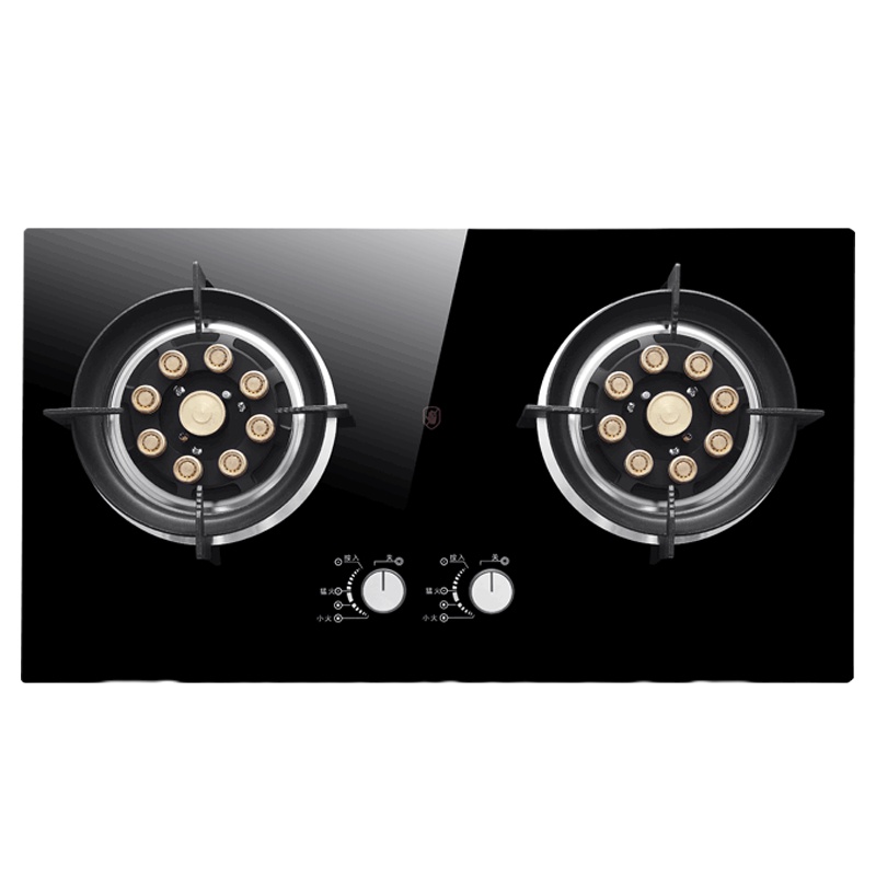 巧妙(QIAOMIAO)燃气灶天然气嵌入式煤气灶双灶液化气台嵌两用灶具大火灶台炉子炉灶Q309B钢化玻璃面板液化气