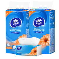 维达抽纸 超韧3层120抽4包 提装纸抽纸巾卫生纸餐巾纸手纸面纸面巾维达旗舰店婴儿软包小规格平板