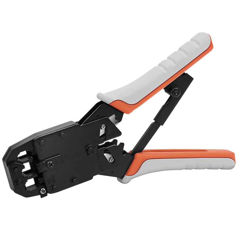 吉米家居 JM-G16568R 4P/6P/8P三用网络压接钳网线钳剥线钳多功能网络端子钳子 专业级 夹持类工具