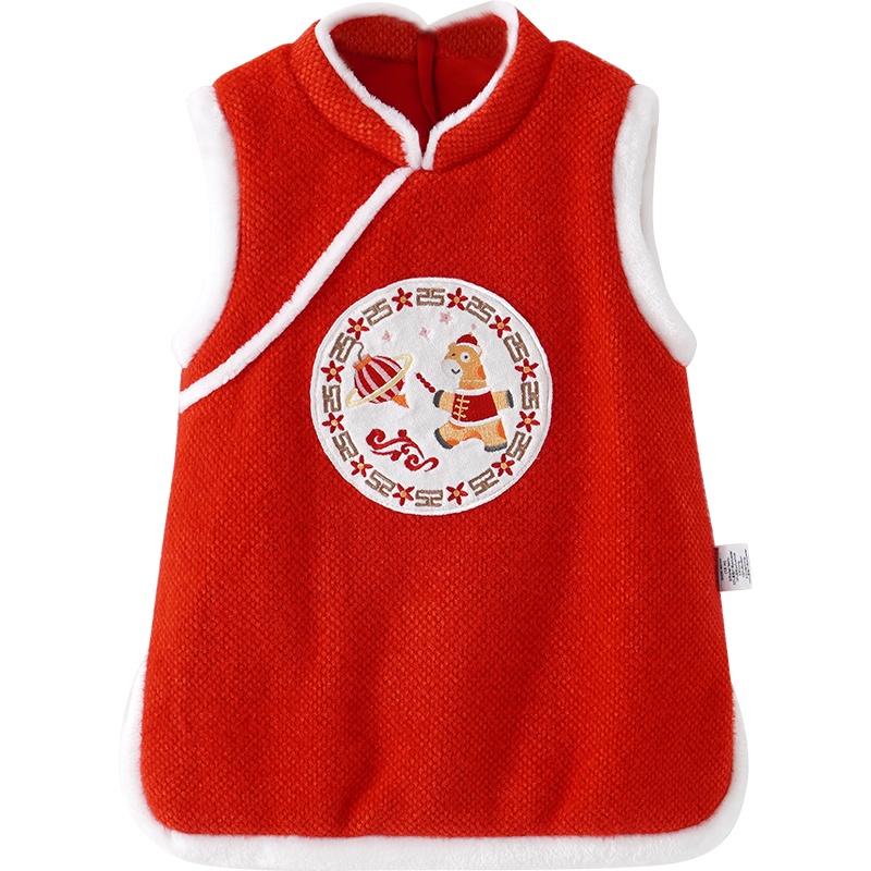 童泰(TONGTAI)2021年款 秋冬1-4岁女宝宝套头保暖国风刺绣棉旗袍