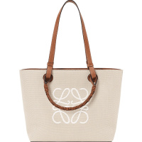 预售 LOEWE ANAGRAM 方型LOGO徽标购物袋A717S72X06 女士单肩手提包