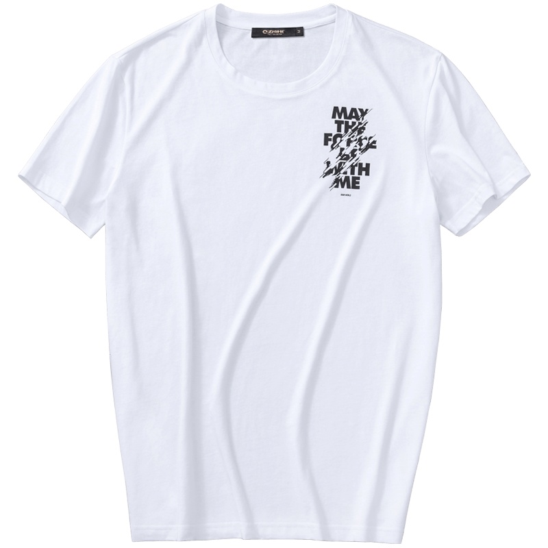 2019年夏季时尚情侣bf风字母印花宽松男短袖女式T恤20285