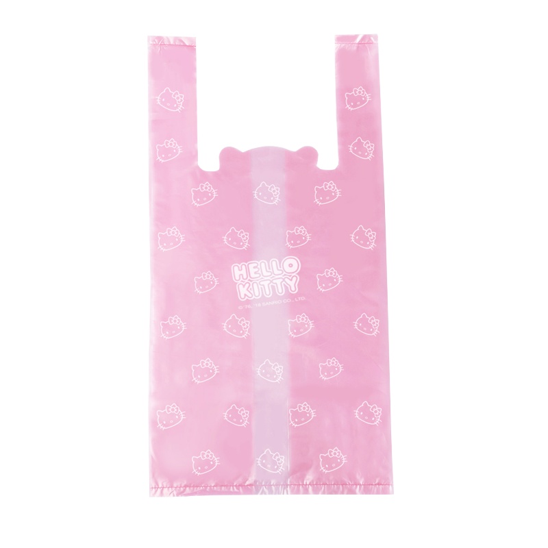 宜洁 Hello Kitty加厚车载垃圾袋彩色家用背心式一次性桌面塑料袋小号2包40只 y9406