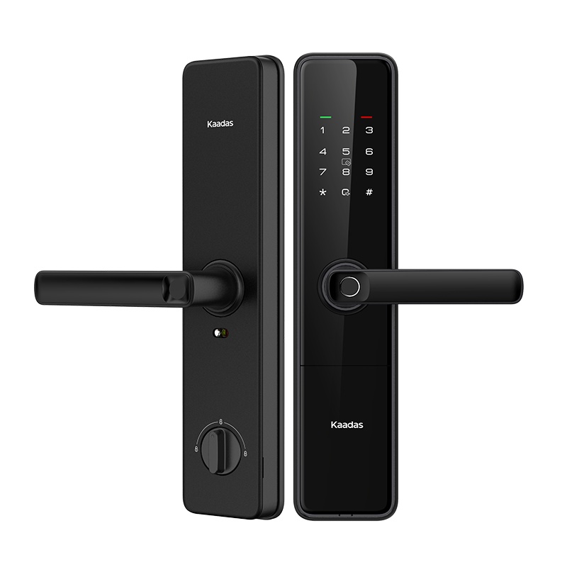 凯迪仕(Kaadas)智能锁F1升级款F700曜石黑家用防盗门锁电子密码锁指纹锁门卡锁WIFI直连
