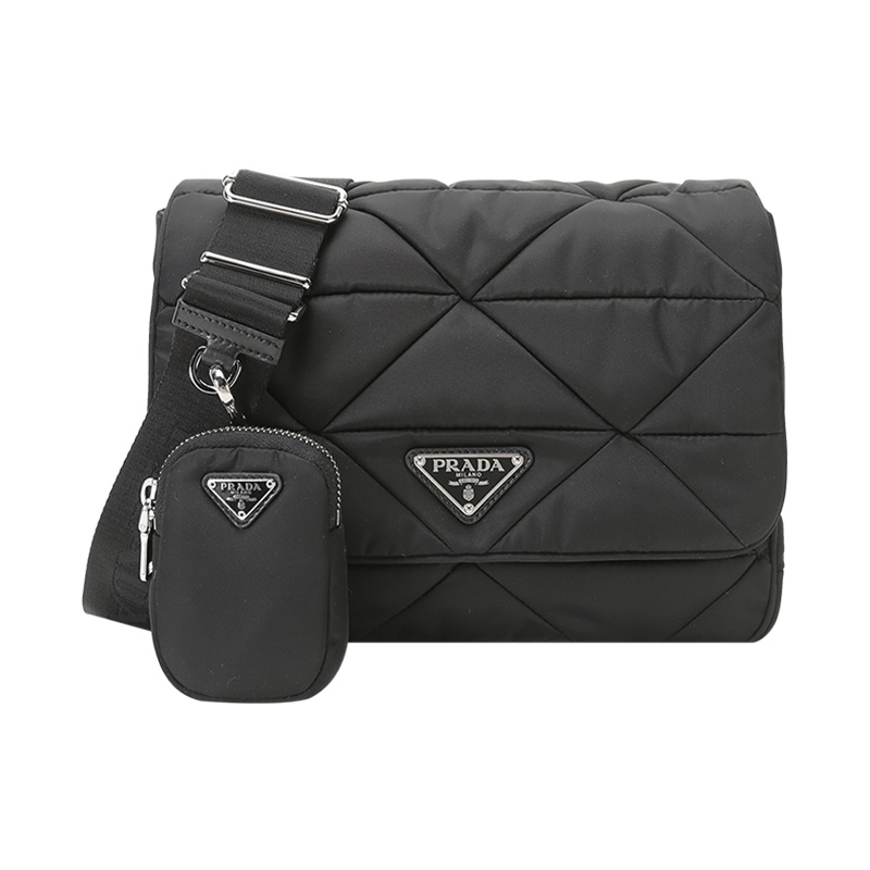 PRADA 普拉达 女士 织物单肩斜挎包带小包1BD290 RDJN