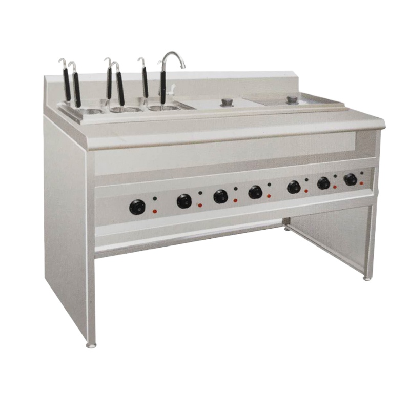 温控开关加厚钢材3格汤槽可煮不同汤料餐馆夜市适用广泛6格电煮面炉连汤池